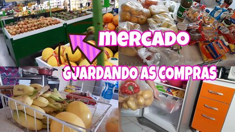 FUI AO MERCADO +GUARDANDO AS COMPRAS