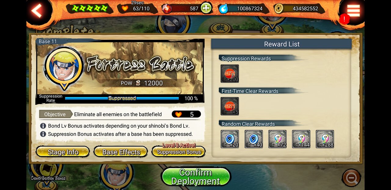 Naruto x Boruto Ninja voltage Bosse 11 Suppresion Mission