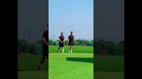 Ronaldo's first day at training 🔴🔴