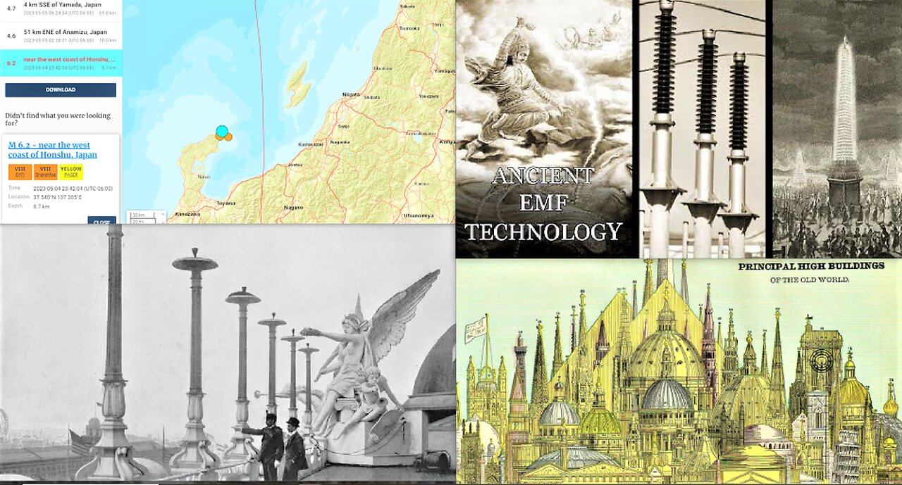 6.5 QUAKE ROCKS JAPAN*STRANGE ENERGETIC ANOMOLY INDICATING ENERGY WEAPONS?*TARTARIAN ENERGY SPIRES*