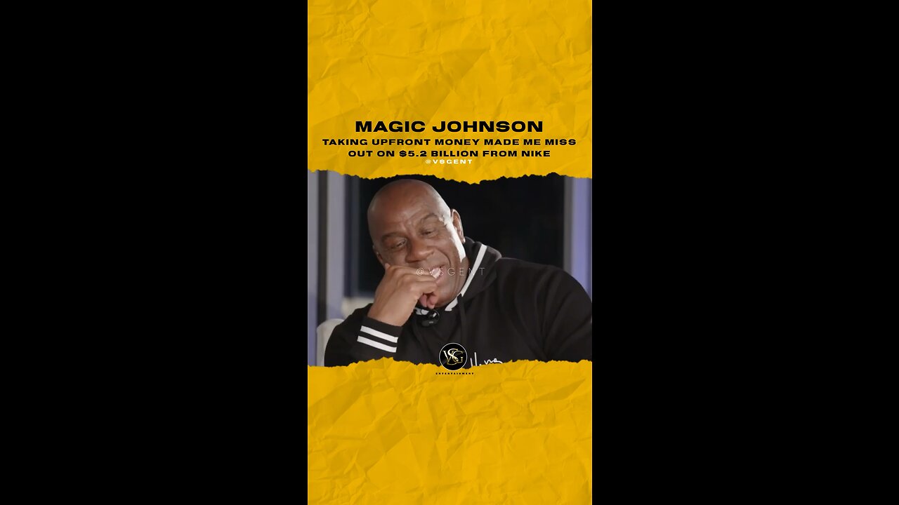 @magicjohnson Taking upfront money made me miss out on $5.2 Billion from #nike . 🎥 @allthesmoke