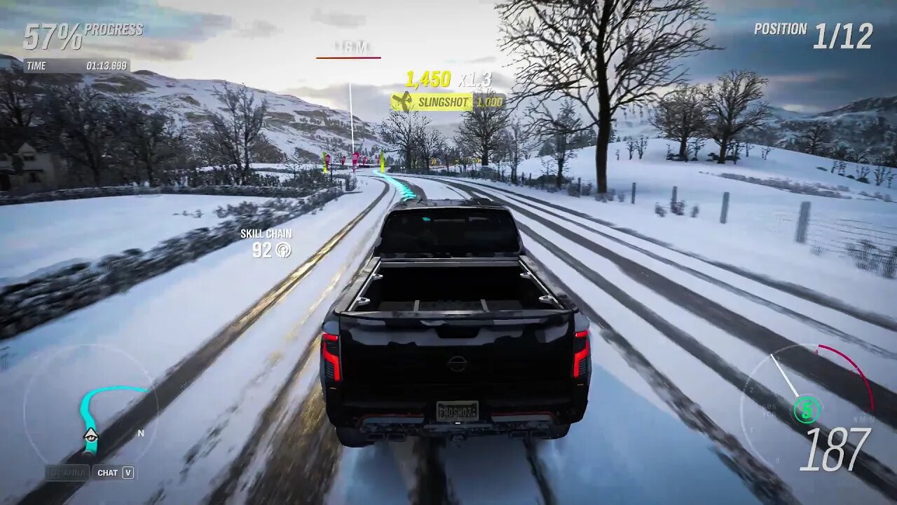 New Nissan TITAN FE In a Wild SnowFall Race - Forza Horizon 4 - PC Gameplay - Full HD