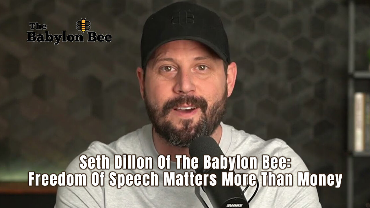 Seth Dillon Of The Babylon Bee: Freedom Of Speech Matters More Than Money