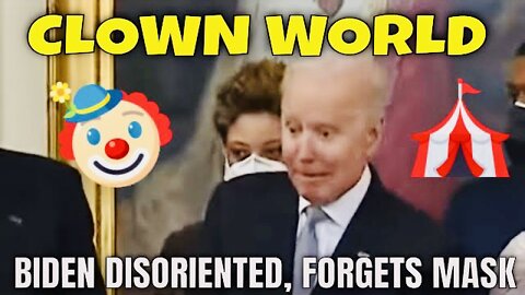 Biden 🤡 Show: Disoriented, maskless, needs Jill’s help