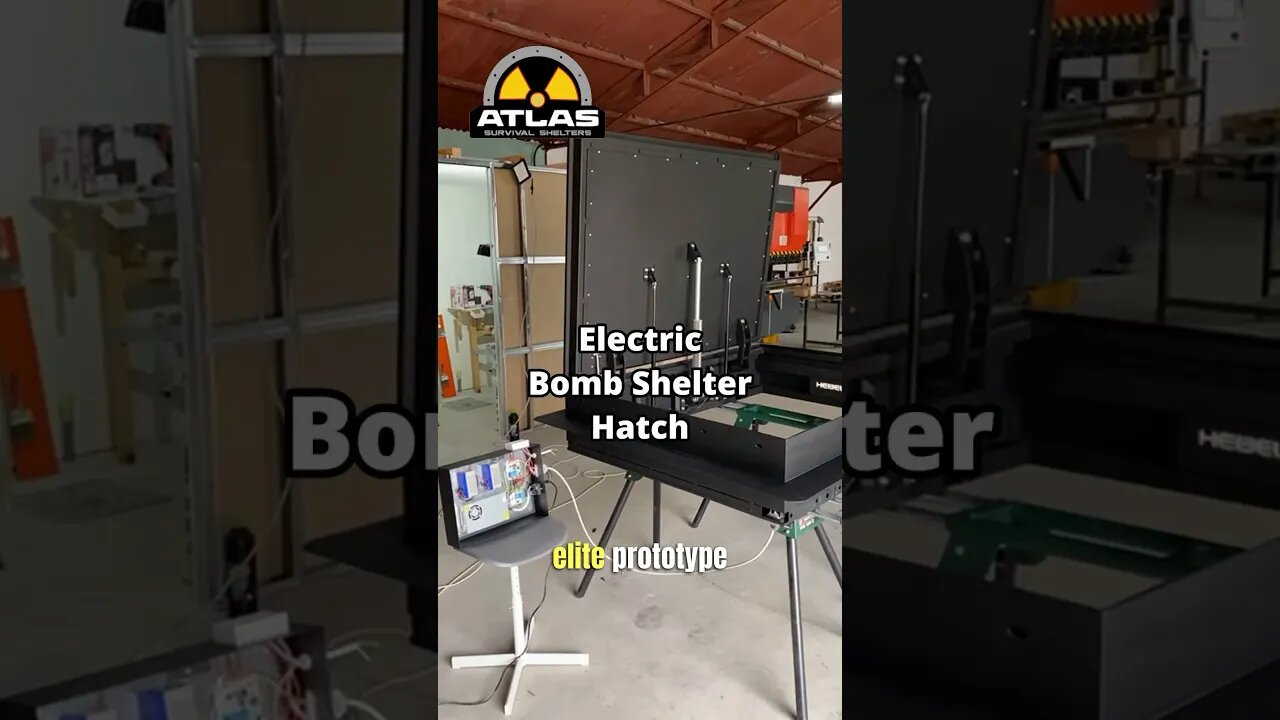 Electric Bomb Shelter Hatch 🤘 #bombshelter #shelter #bunker #survival #prepper #doomsday #endtimes