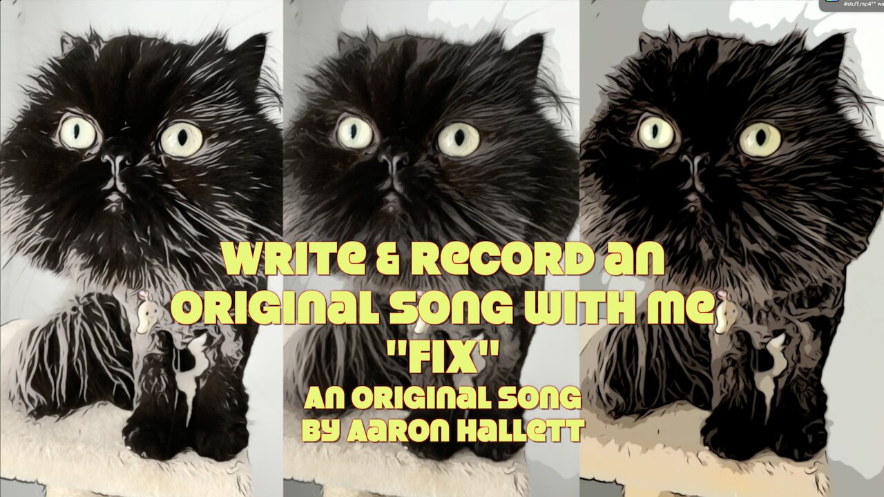 Write & Record an Original Song With Me "Fix" an Original Song by Aaron Hallett