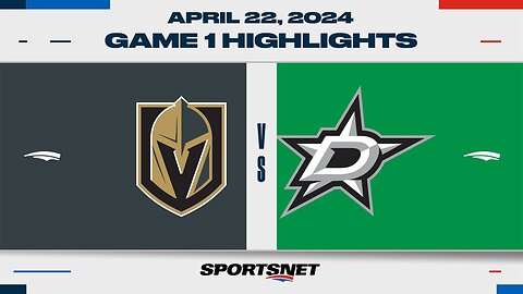 NHL Game 1 Highlights | Golden Knights vs. Stars - April 22, 2024