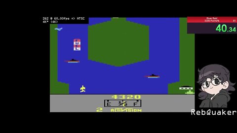 River Raid 45s 61ms on 5000 Points% #speedrun