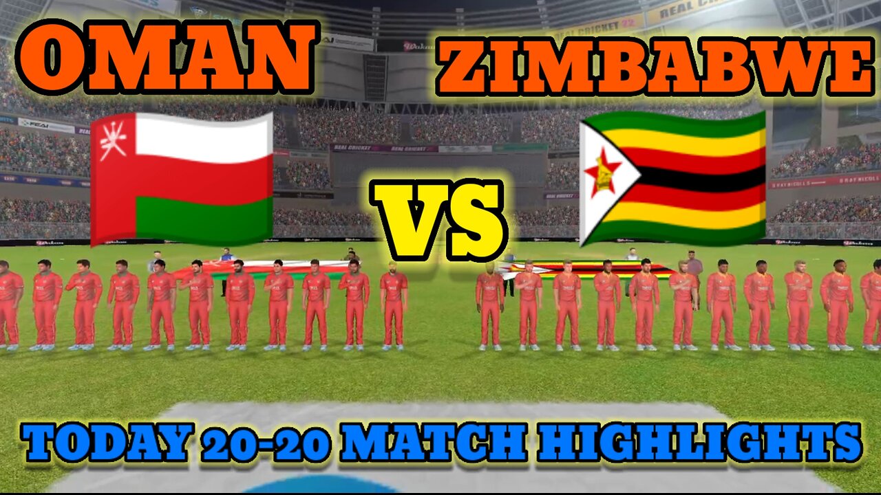 Oman Vs Zimbabwe | 20-20 | Match Highlights Today #rumble #cricket