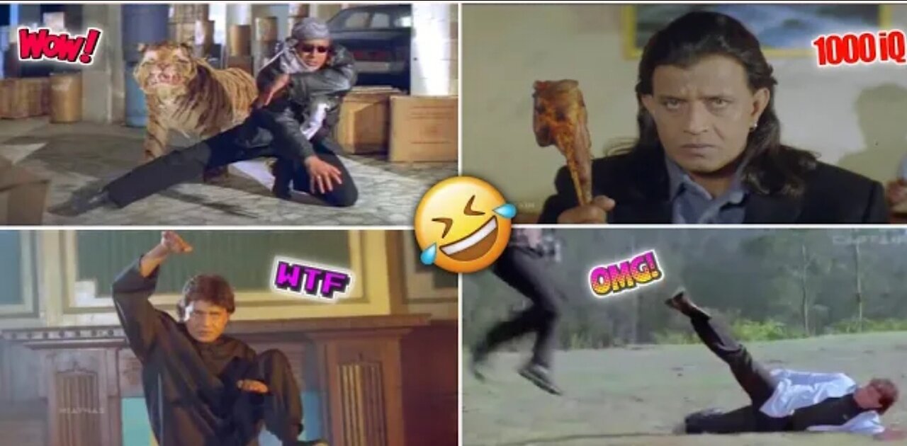 Funny action scenes of mithun Da 😂😂