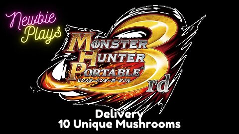 MONSTER HUNTER PORTABLE 3RD MHP3rd - delivery 10 unique mushrooms (NEWBIE PLAYS)