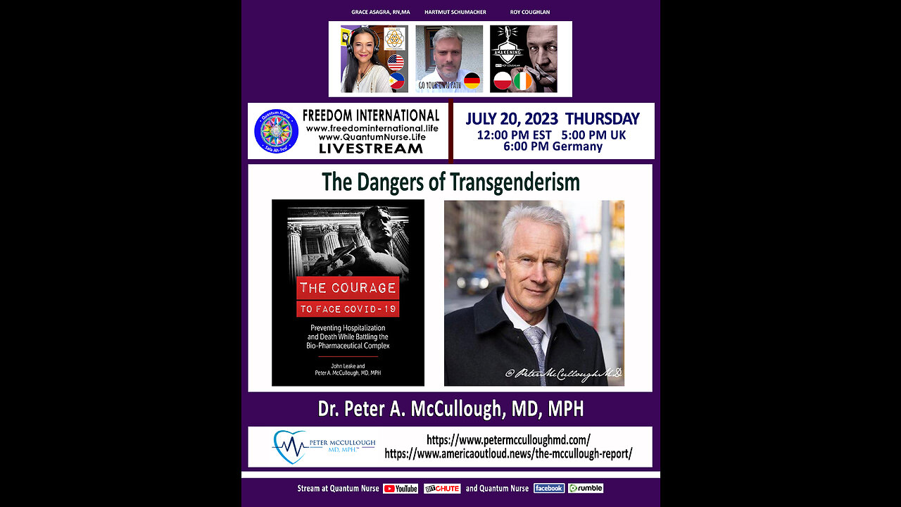 Dr. Peter McCullough - "The Dangers of Transgenderism"