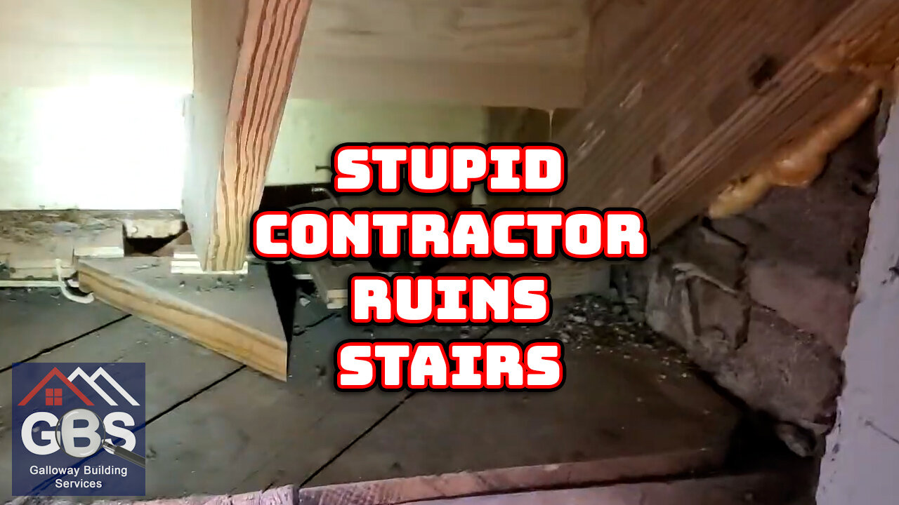 Stupid Contractor Award on Stairs!!! LOL