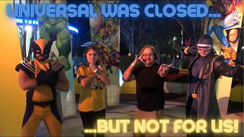 What is it like at the Universal Orlando Resort for a private after-hours event?