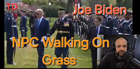 Joe Biden NPC Walking On Grass