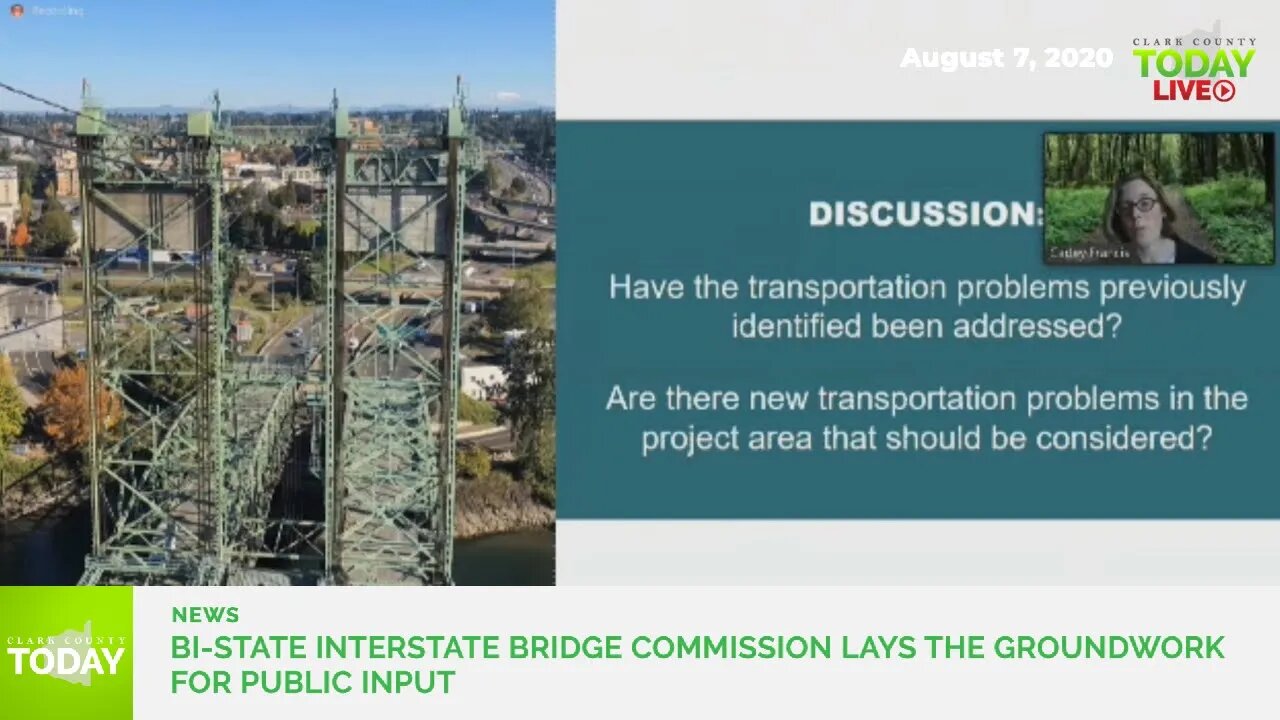 Bi-state Interstate Bridge commission lays the groundwork for public input