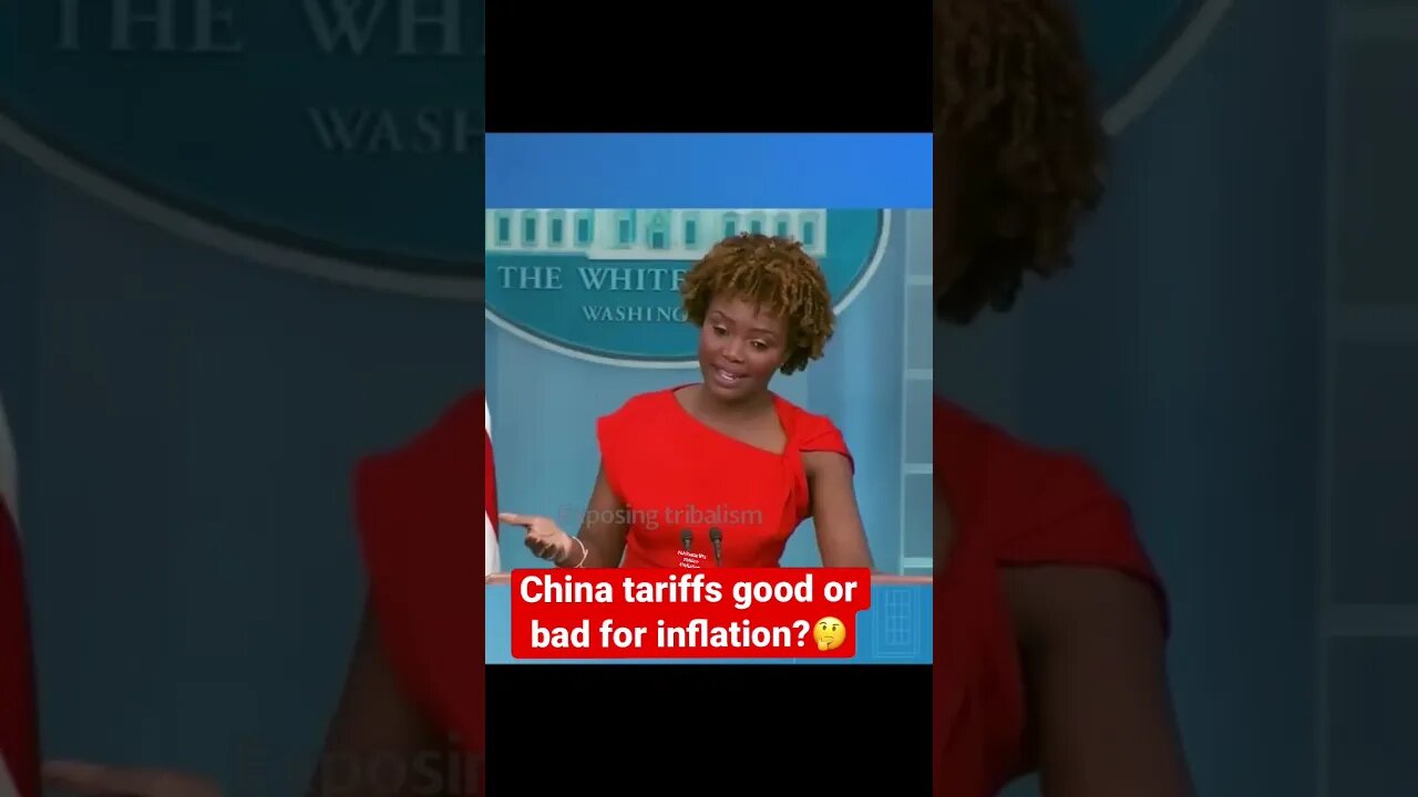 Reporter asks if China Tariffs are good or bad for US inflation