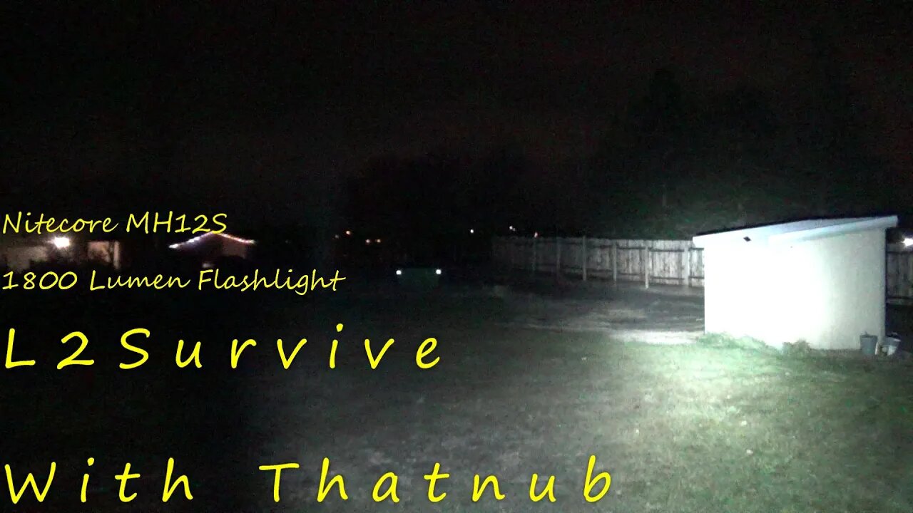 Nitecore MH12S 1800 Lumen Flashlight - L2Survive with Thatnub