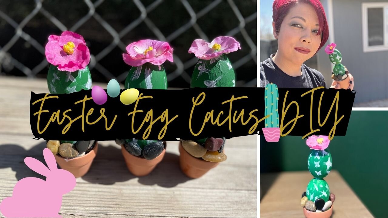 Easter Egg Cactus DIY | Easy, Affordable, & Fun Craft | Aesthetic Decor