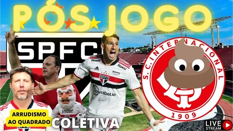 PÓS JOGO SÃO PAULO X INTERNACIONAL RS AO VIVO BRASILEIRÃO