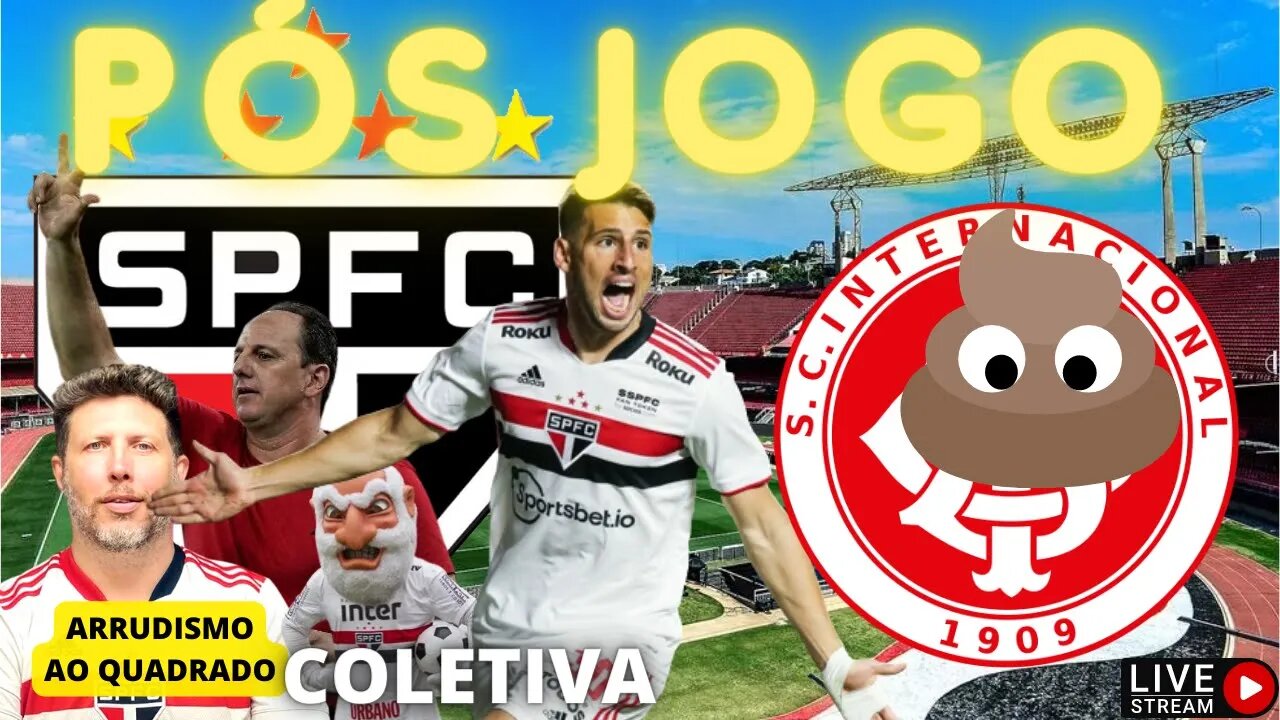 PÓS JOGO SÃO PAULO X INTERNACIONAL RS AO VIVO BRASILEIRÃO