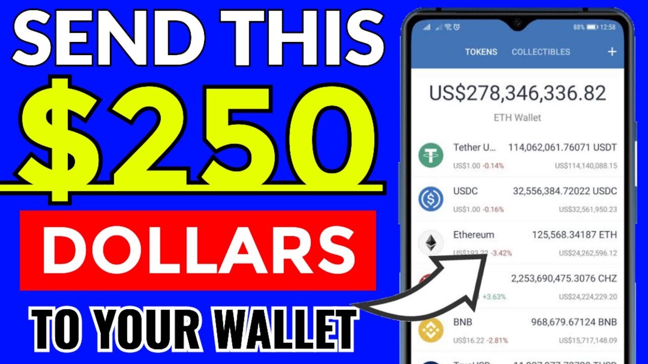 Send This $250 To Your Trust Wallet Account • No Investment •