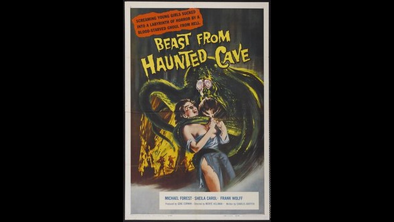 Beast from the Haunted Cave 1959 Crime, Horror, Thriller colorized