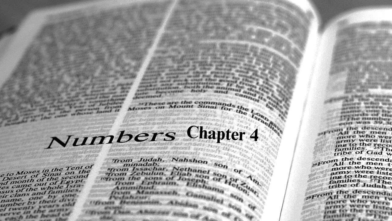 The Book of Numbers. Part 4. CH 4. Part 1.