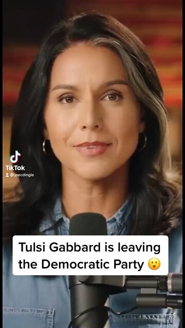 She’s leaving the Democratic Party 😯