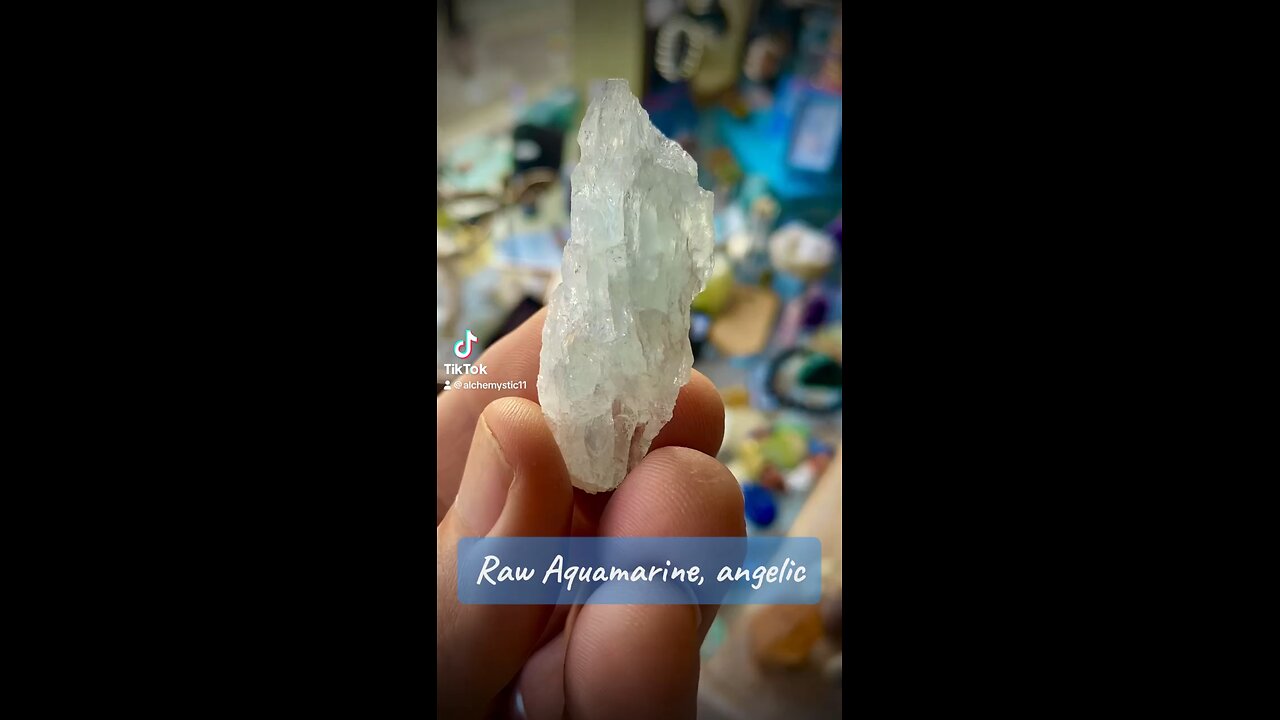 Raw Aquamarine, angelic