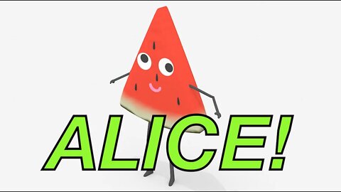 Happy Birthday ALICE! - WATERMELON Birthday Song