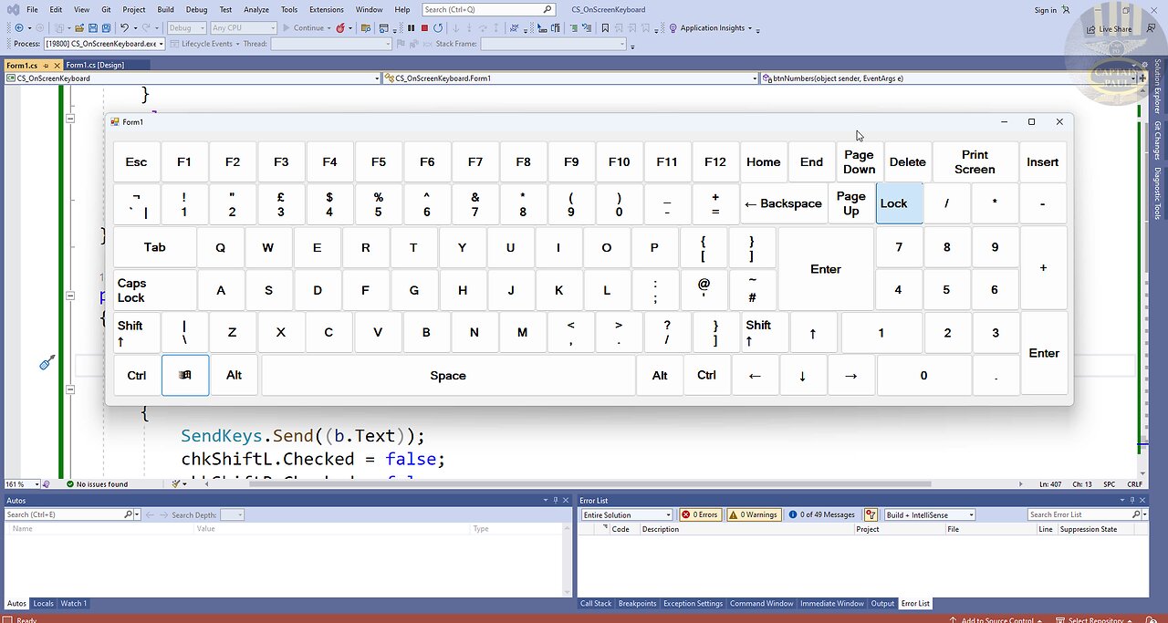 How to Create an On Screen Keyboard in C#