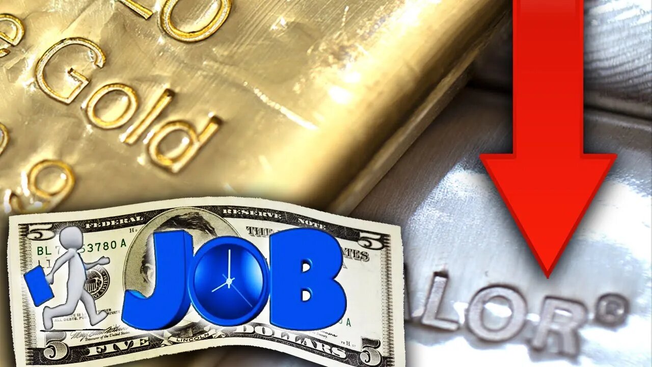 Gold & Silver Fall After Jobs Report And Strengthening Dollar