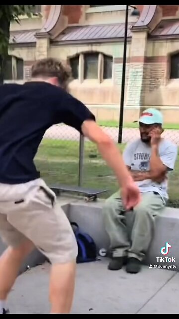 Awesome skateboard clip.