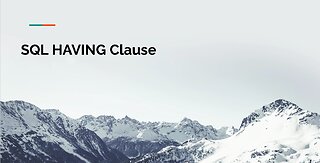 SQL HAVING Clause Tutorial