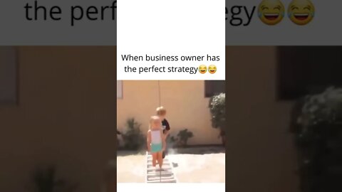 We all need a perfect strategy 😂