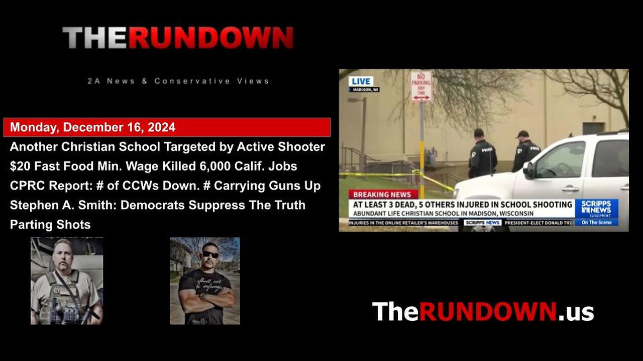 #833 - Another Christian School Targeted By Active Shooter #HateCrime?