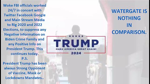 President Trump on: Twitter Files, Rigged Elections, Laptop from Hell. – Censored Everywhere