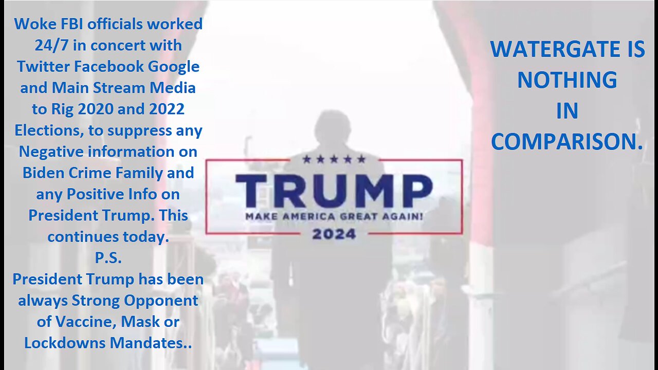 President Trump on: Twitter Files, Rigged Elections, Laptop from Hell. – Censored Everywhere