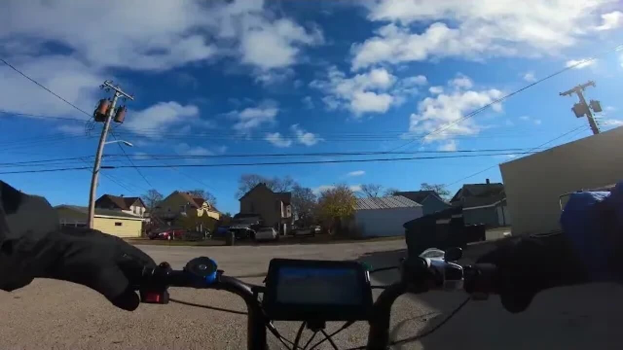 Lake Michigan Train Yards on my Ebike ( Ariel Rider Grizzly )