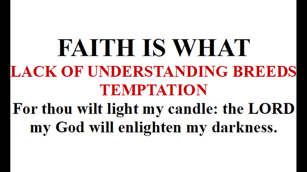 WHAT IS FAITH