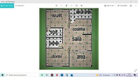 planta baixa casa 10x8