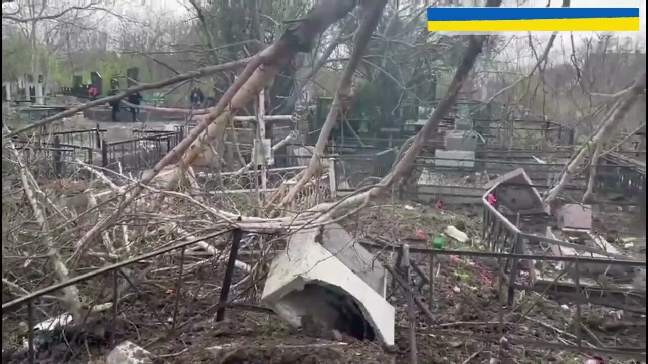 The Russians hit the Tairovskoye cemetery in Odessa!