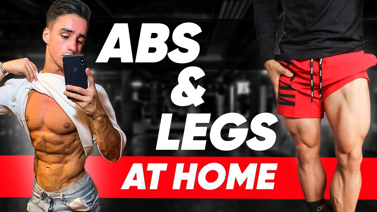 "2 in 1 ABS & LEGS HOME WORKOUT (10 MIN NO EQUIPMENT)