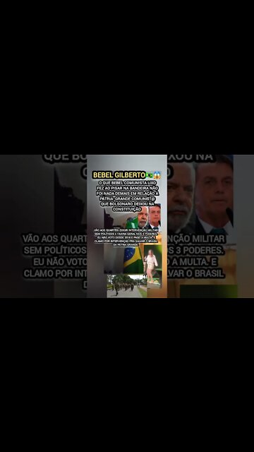 Bebel Gilberto Desprezível nada fez demais na🇧🇷 Bandeira em relação à... NÃO COMENTA BESTEIRA/ APAGO