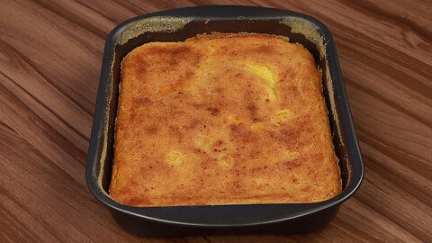 Creamy corn cake! It comes out stuffed from the oven