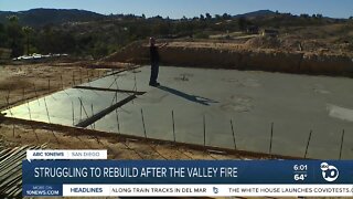 Struggling to rebuild after Valley fire