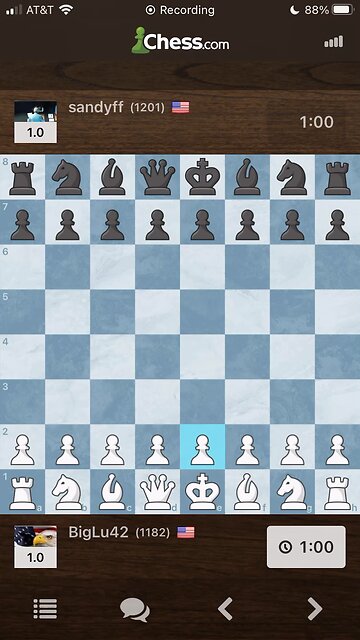 INTERMEDIATE BULLET CHESS GAMEPLAY - BigLu42 vs. Sandyff GAME #3