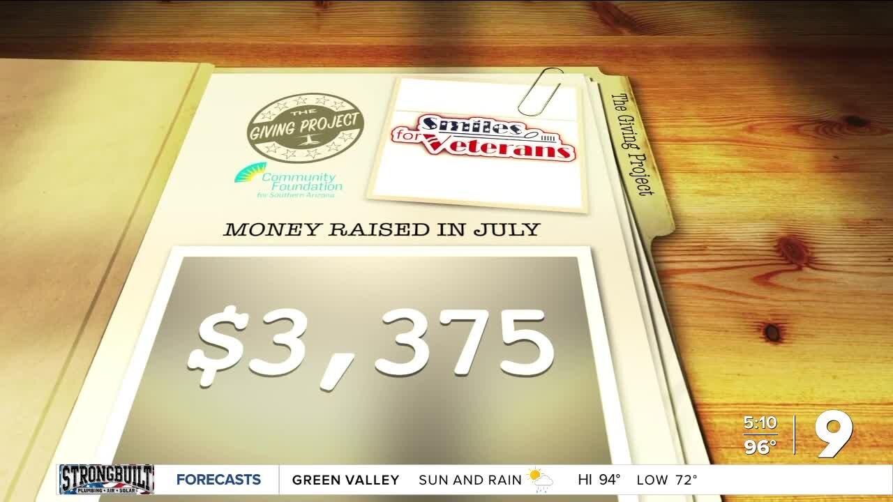 The Giving Project: July totals for Smiles for Veterans