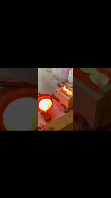 That didn’t go as planned😯. #devilforge #sandcasting